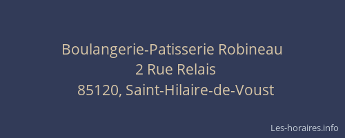 Boulangerie-Patisserie Robineau