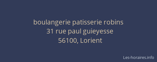 boulangerie patisserie robins