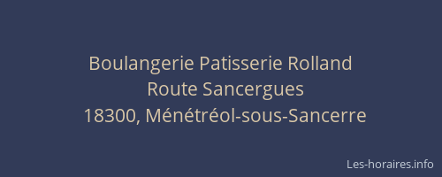 Boulangerie Patisserie Rolland