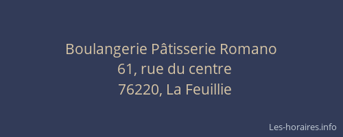 Boulangerie Pâtisserie Romano
