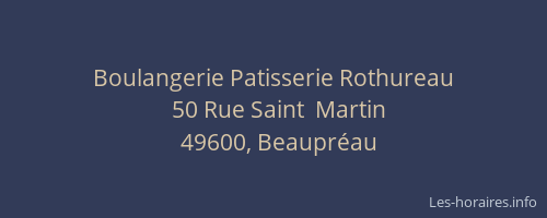 Boulangerie Patisserie Rothureau