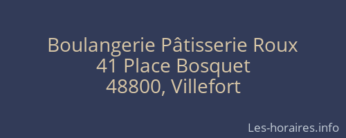 Boulangerie Pâtisserie Roux