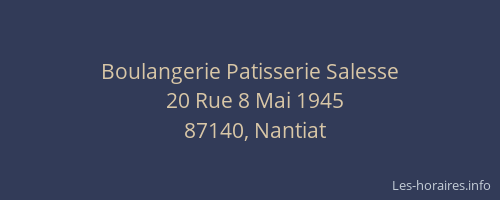 Boulangerie Patisserie Salesse