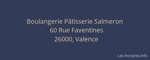 Boulangerie Pâtisserie Salmeron