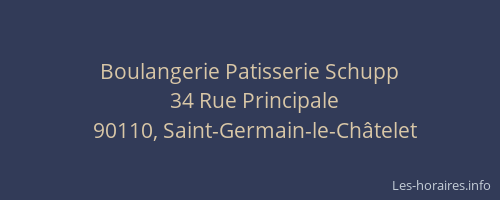Boulangerie Patisserie Schupp