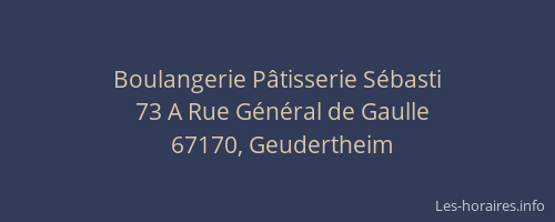 Boulangerie Pâtisserie Sébasti