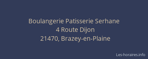 Boulangerie Patisserie Serhane
