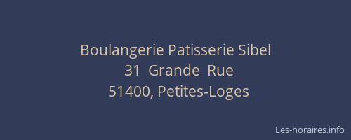 Boulangerie Patisserie Sibel