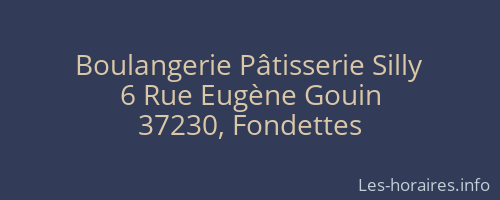 Boulangerie Pâtisserie Silly
