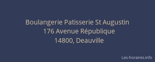 Boulangerie Patisserie St Augustin