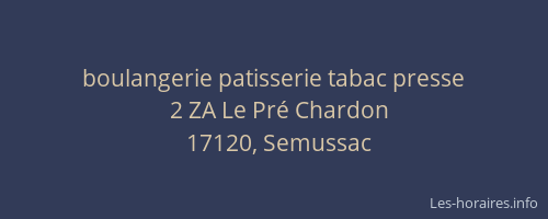 boulangerie patisserie tabac presse