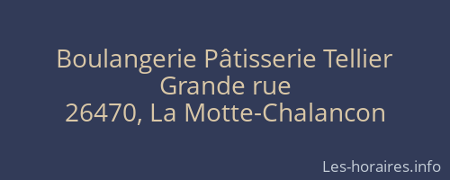 Boulangerie Pâtisserie Tellier