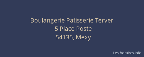 Boulangerie Patisserie Terver