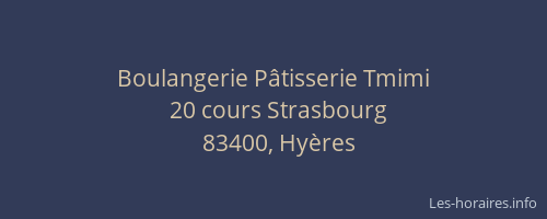 Boulangerie Pâtisserie Tmimi