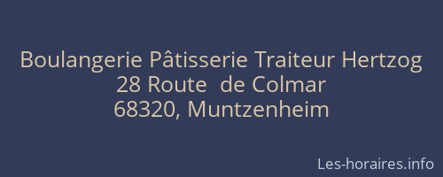 Boulangerie Pâtisserie Traiteur Hertzog