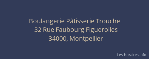 Boulangerie Pâtisserie Trouche