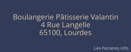 Boulangerie Pâtisserie Valantin
