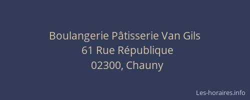 Boulangerie Pâtisserie Van Gils