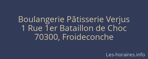 Boulangerie Pâtisserie Verjus