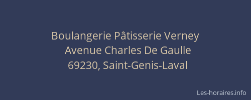 Boulangerie Pâtisserie Verney