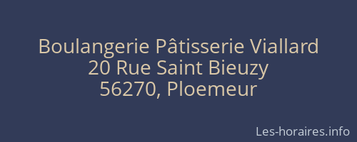 Boulangerie Pâtisserie Viallard