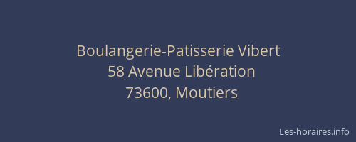 Boulangerie-Patisserie Vibert