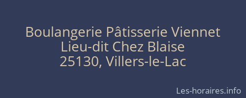 Boulangerie Pâtisserie Viennet