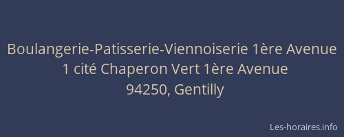 Boulangerie-Patisserie-Viennoiserie 1&egrave;re Avenue