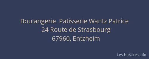 Boulangerie  Patisserie Wantz Patrice