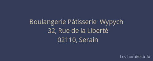 Boulangerie Pâtisserie  Wypych