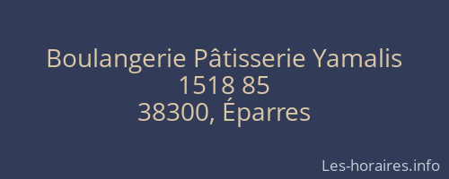 Boulangerie Pâtisserie Yamalis
