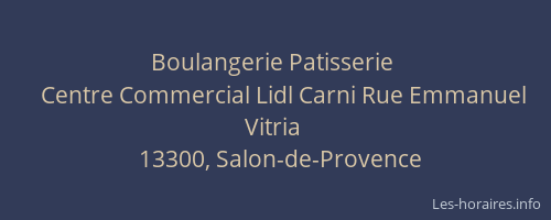 Boulangerie Patisserie 