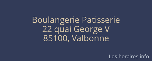 Boulangerie Patisserie