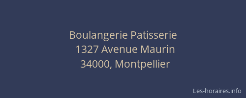 Boulangerie Patisserie