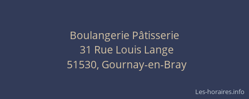 Boulangerie Pâtisserie