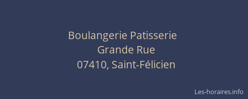 Boulangerie Patisserie 