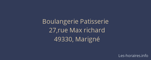 Boulangerie Patisserie
