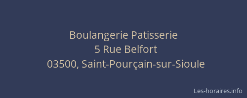 Boulangerie Patisserie