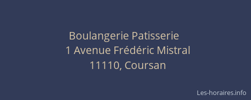 Boulangerie Patisserie 