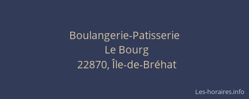 Boulangerie-Patisserie