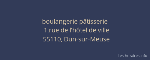 boulangerie pâtisserie