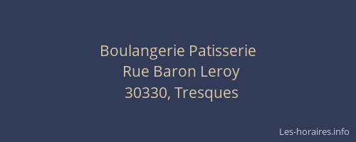 Boulangerie Patisserie