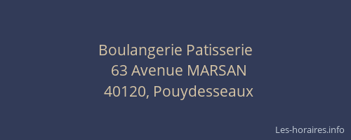 Boulangerie Patisserie