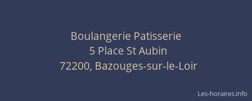 Boulangerie Patisserie