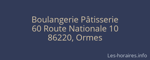 Boulangerie Pâtisserie