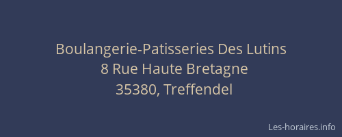Boulangerie-Patisseries Des Lutins