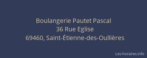 Boulangerie Pautet Pascal