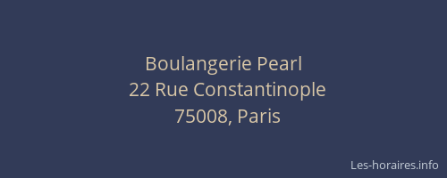 Boulangerie Pearl