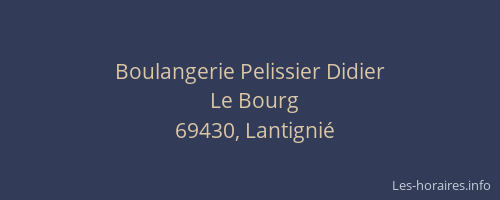Boulangerie Pelissier Didier