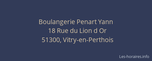 Boulangerie Penart Yann